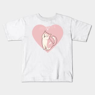 Sute puppy lover show some love to your pet dog cat Kids T-Shirt